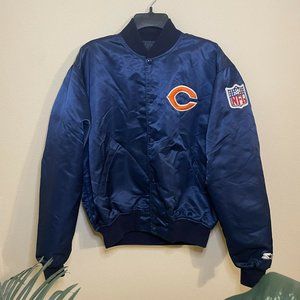 *SOLD* Vintage Chicago Bears Starter Proline 1990's Original Satin Jacket Size L